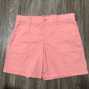 Lee Flex-Fit Mid-Rise Cargo Shorts in Dusty Pink